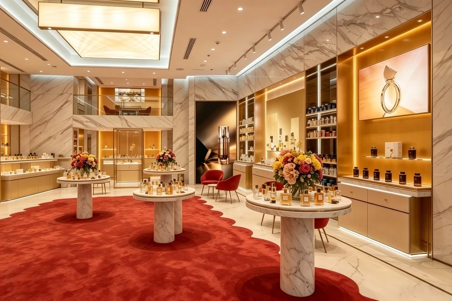 Perfume and cosmetics stores